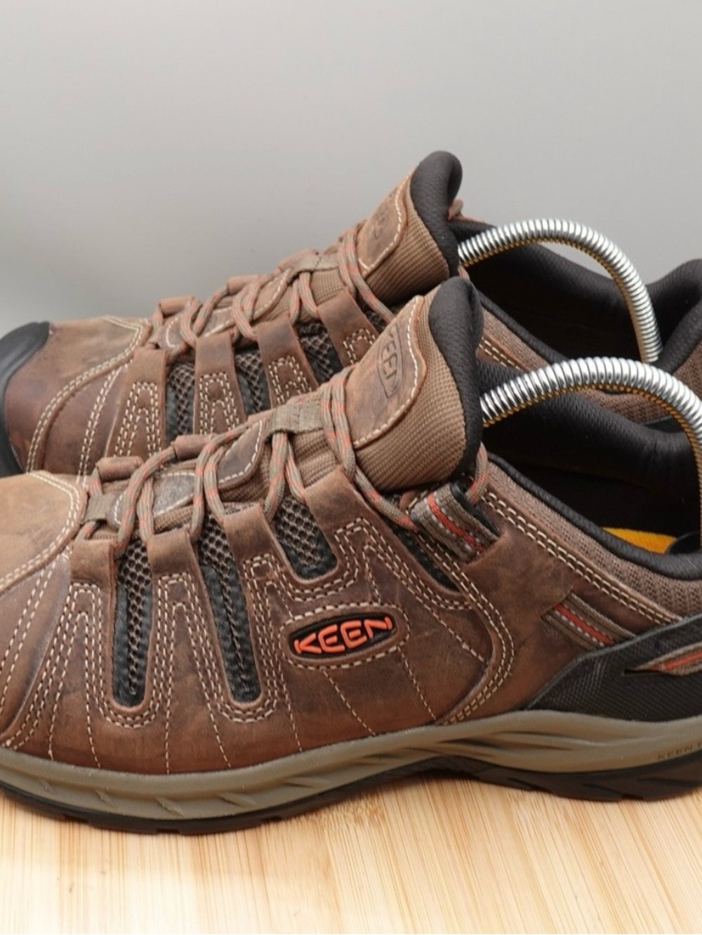 KEEN Shoe 10D Utility Men Brown Leather Waterproof Steel Toe Work Boots 1023268D